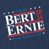 Sesame Street Unisex Adult Bert Ernie For President 123 Vote Heather T-Shirt
