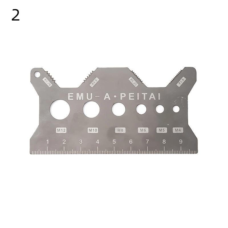 Screw Thread Pitch Gauge Ruler Measuring Tool Bolt Nut Metric Machining Threads Screw Cutting Gauge Angle Model Measuring