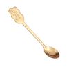 Christmas Gold Cartoon Coffee & Dessert Spoon Fork Set – Stainless Steel Pendant Gift Box