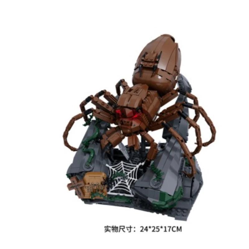 Eight-eyed spider collectible model, children's educational building blocks, boys' and girls' toys, Children's Day gifts