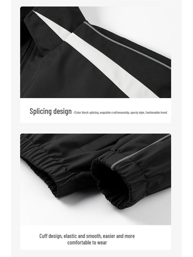 Herren Stehkragen Coach Jacke: 2025 Frühling/Herbst Trendige Jugendliche Freizeit-Sportjacke