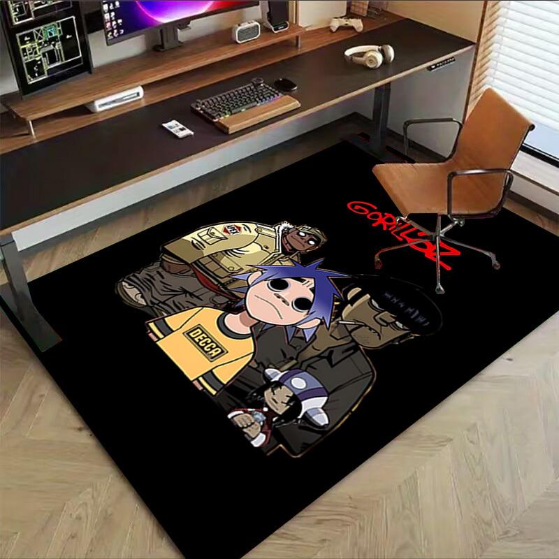 1pc gorillaz decca Carpet, Office Rug Outdoor Mat Home Decor Area Carpet Festival