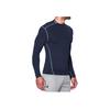 Under Armour Strong Stretch Half High Neck Long Sleeve Fitness Shirt Men tops Dark-Blue 1265648-410