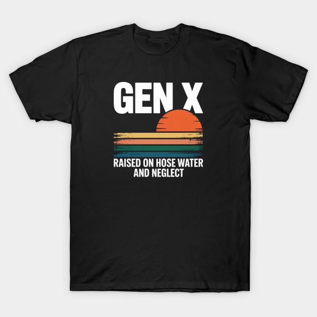 

Men Black Print T-shirt Gen-X No-Cut Transfer Paper Print Cotton Tshirt S