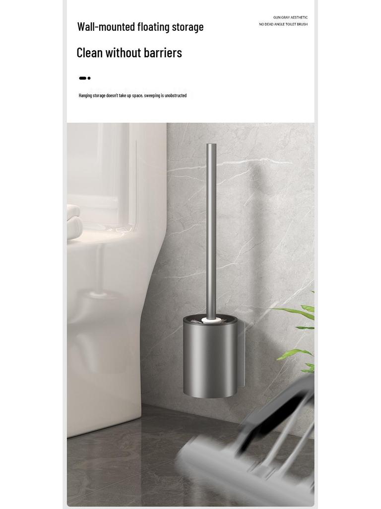 Stanzfreie Badezimmer-WC-Bürste mit variablen Winkeln