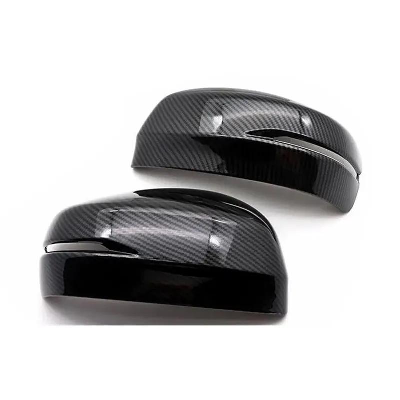 For Honda Odyssey 2015- Car Rearview Side Mirror Cover Wing Cap Door Exterior Housing Shell Adhesive Trim ABS Carbon