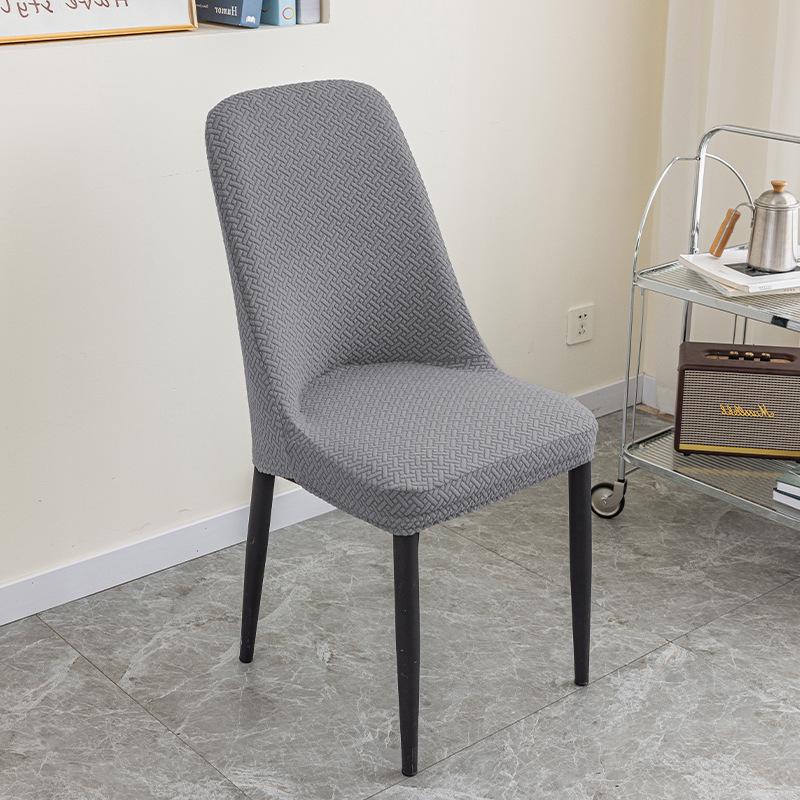 Thickened Jacquard Polar Fleece Chair Cover: Elastic, Anti-fouling, for Home, Hotel, or Restaurant Chairs and Stools