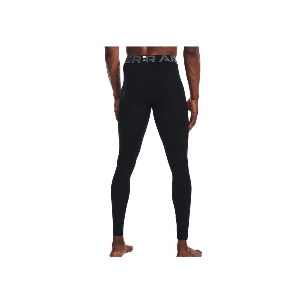 Under Armour Logo Jacquard Stretch Slim Fit Fitness Pants Men Bottoms Black 1368023-001