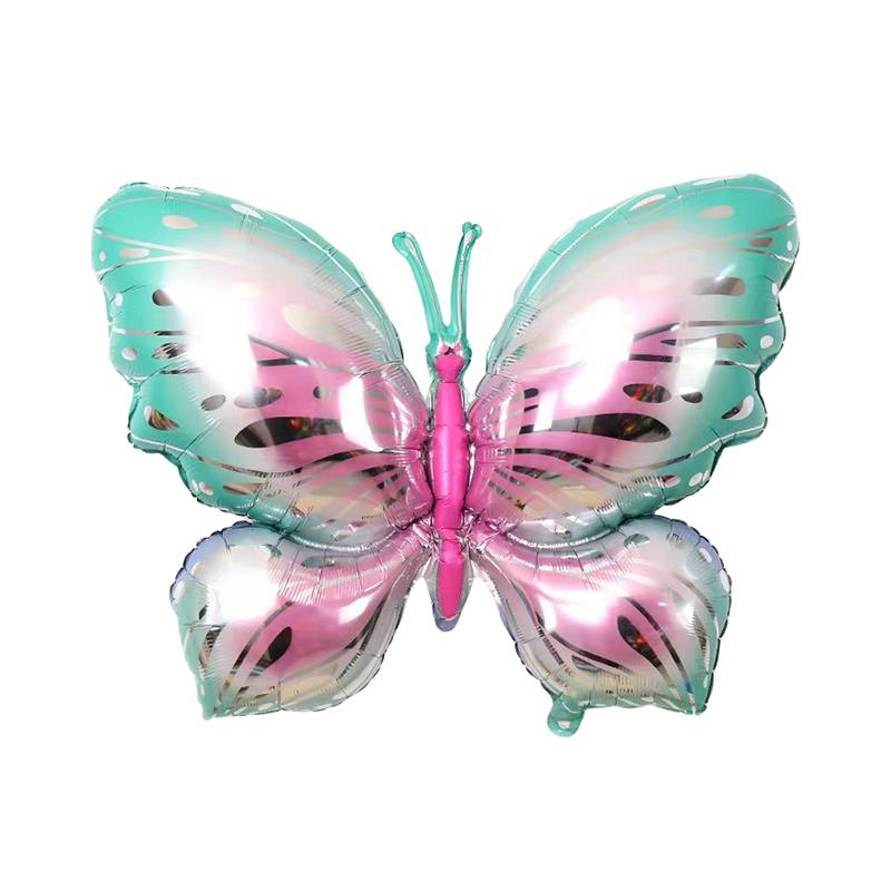 Butterfly Aluminum Film Helium Balloon Cartoon Shape Aluminum Foil Balloon Party Decoration Balloon Multi-Color Choice