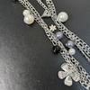 Choker Clavicle Chain Women Charm Sweater Chain Sweet Pearl Multilayer Necklace  Girls