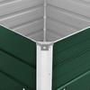 Raised Garden Bed 100 X 100 X 77 Cm Galvanized Steel Green