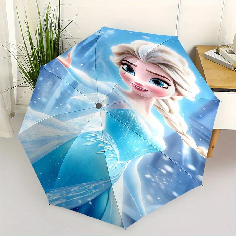 

Elsa, Frozen Automatic Opening and Closing Umbrella, Compact Travel Umbrella, Lightweight and Portable, Suitable for Beach Commuting Busines