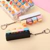 Finger Button Mini Keyboard Pendant Bear Keycap Stress Relief Clicker  Decompression Gift