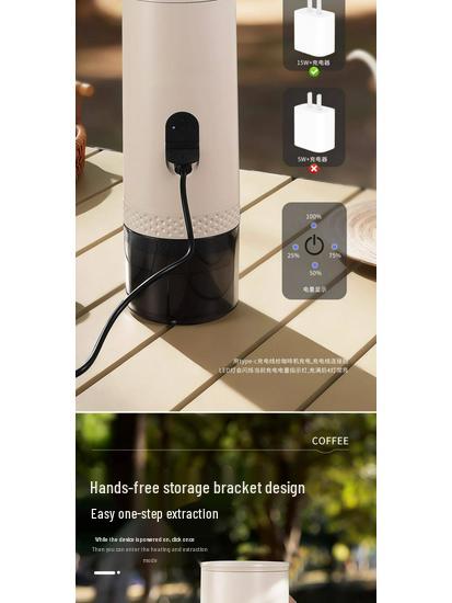 20-Bar High-Pressure Portable Italian Espresso Coffee Machine