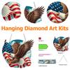 1Set US Flag Eagle Diamond Art Kit 2D Flat DIY Special Shape Diamond Painting Dots Pendant Wall Door Hanging for Window Decor