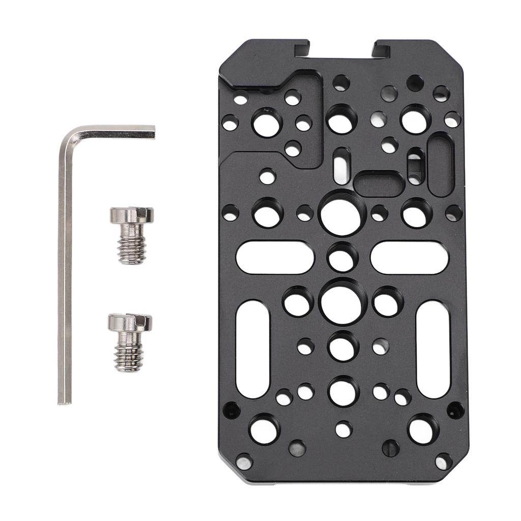 Camera Cheese Plate Aluminum Multipurpose Switching Plate Camera Easy Plate with 1 4 3 8 Inch Threads Cold Shoe Mount