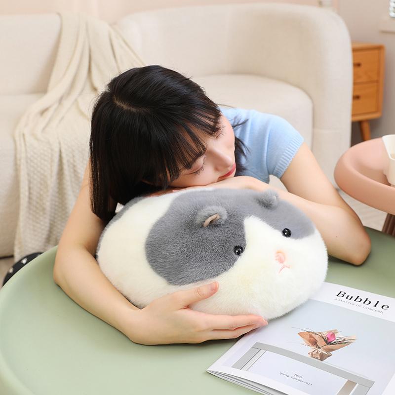 Kawaii Cat Plush Toy Cow Plushie Throw Pillow Soft Pig Stuffed Doll Toy Home Decoration for Friends Birthday Gift