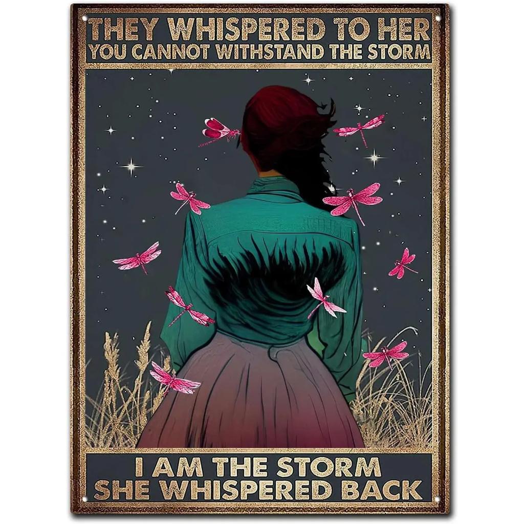 I Am The Storm Plaque Metal Tin Signs Wall Decoration Vintage Art Posters Iron Painting for Man Cave Home Cafe Garden Club Bar