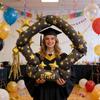 Giant Graduation GRAD Balloon Graduation Theme Party Decor Campus Activity Supplies Classroom Atmosphere Photo Props Decoration