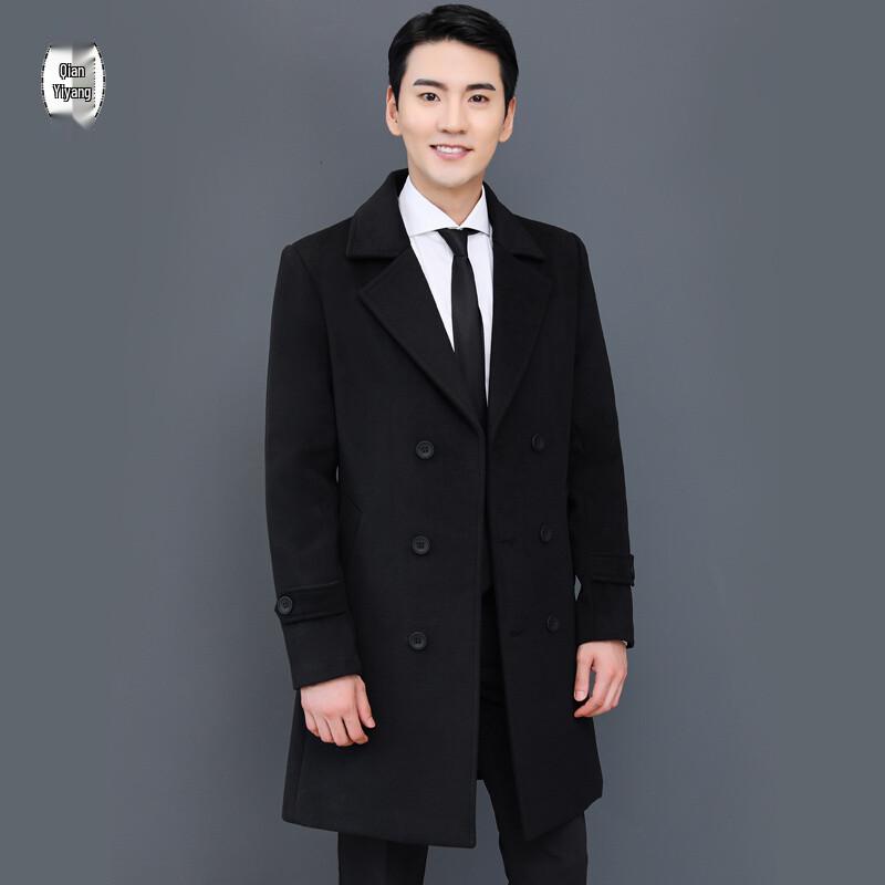 Qianyiyang Professional Mid-length Woolen Work Coat L