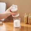 Dual-Layer Acrylic Cotton Swab & Makeup Remover Storage Box
