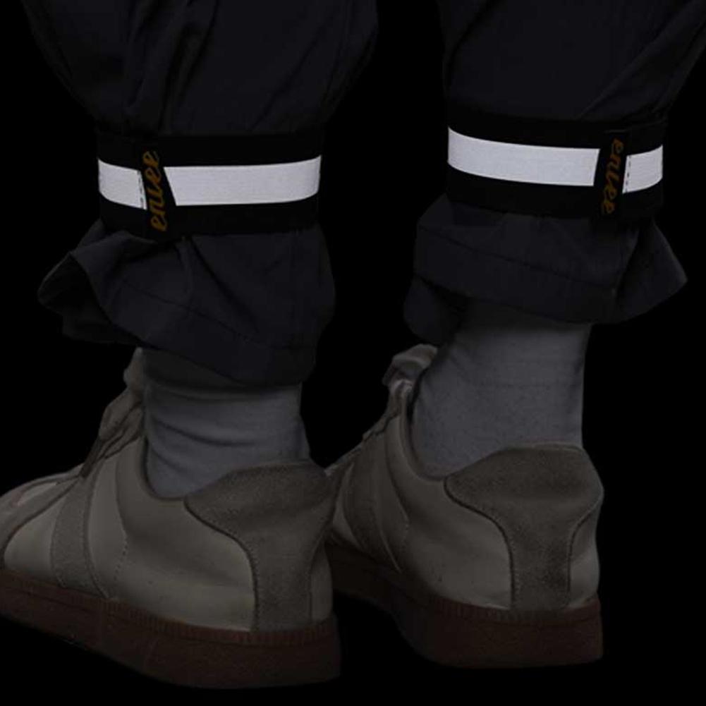 Reflective Trousers Bands Adjustable Reflective Wrist Ankle Bind Bands Safety Cycling Trousers Strap for Outdoor Sports Jogging