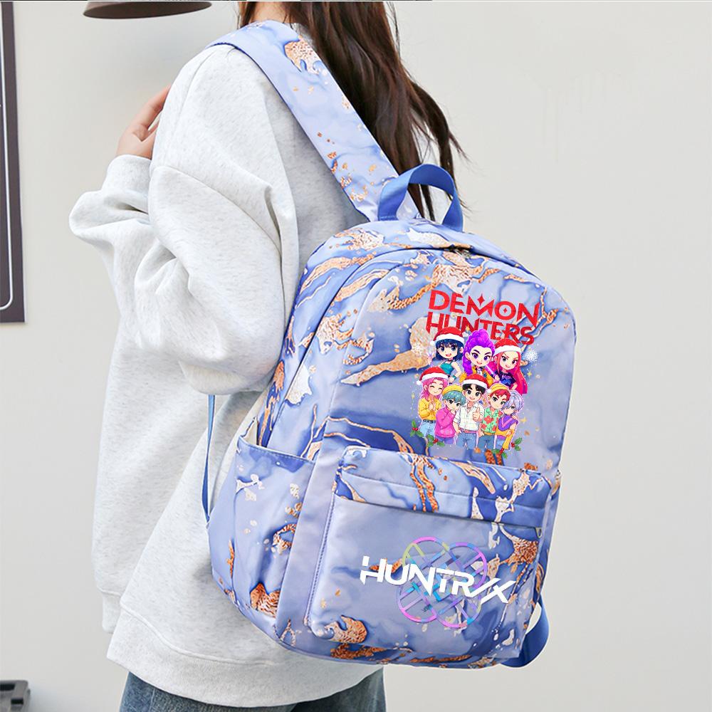 3Pcs/set Christmas K-pop Printed Backpack Handbag Pencil Case for Teenager Student Girl Boy Bookbag Schoolbag Women Large Capacity Travel Bag Kid Gift