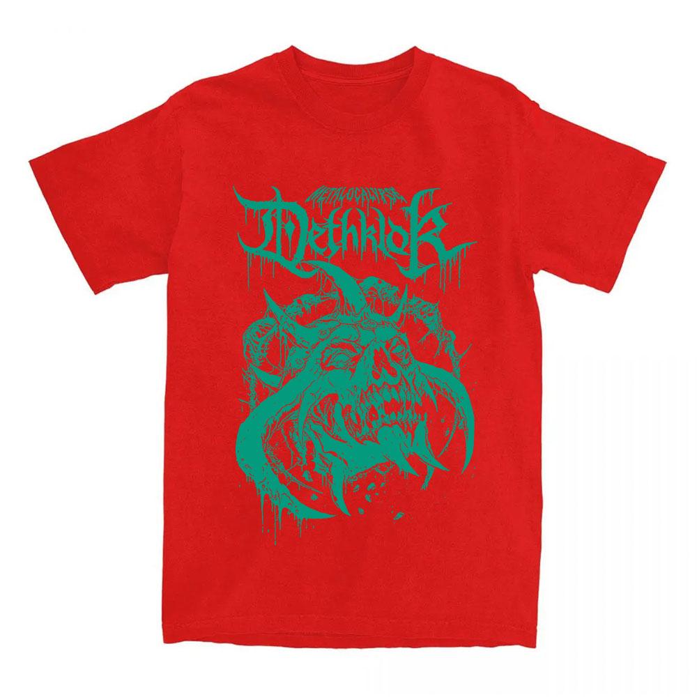 DETHKLOK DEADFACE Print TEE Unisex Streetwear Cotton Short Sleeve T-shirt Heavy Mental Casual T Shirt