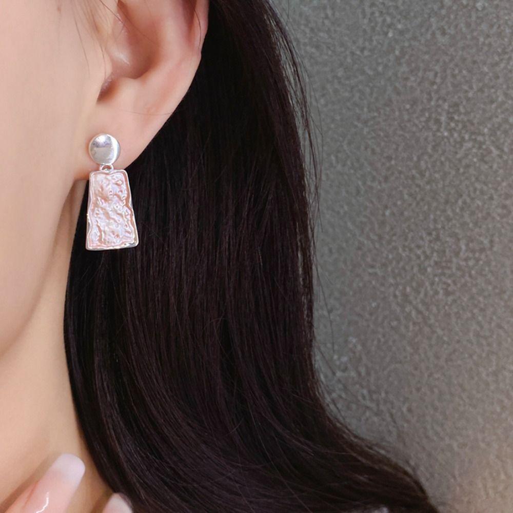 Übertriebenes Damen Halskette Ohrring Set Geometrische Linie Mehrfarbiges Schmuckset Frauen