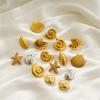 18K Gold Stainless Steel Conch Exaggerated Earrings Ocean Wind French Snail Shell Earrings Ear Jewelry