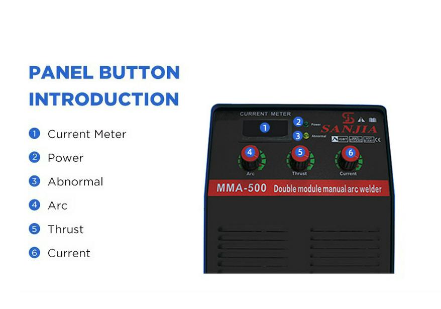 Nai Shun Jia MMA-500 Large Industrial 380V Electric Welder - High Power