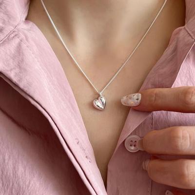 Korean Version of Love Ins Necklace Jewelry Simple Versatile Neck Chain Gift for Girlfriend