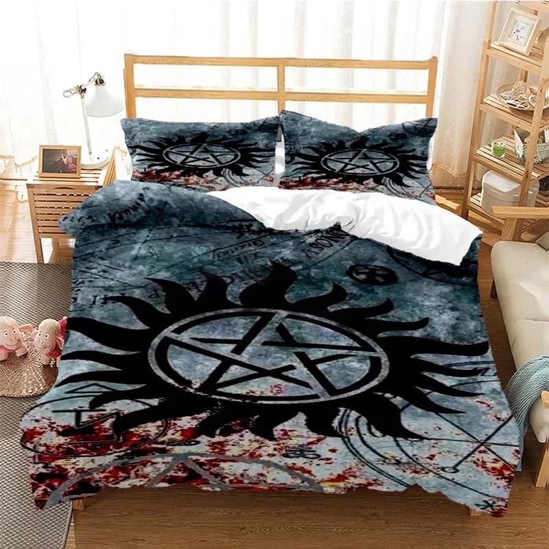 Supernatural 3D Printed Duvet Cover Set Twin Full Queen King Size Bedding Set Bed Linens Bedclothes Comforter Bedding Sets
