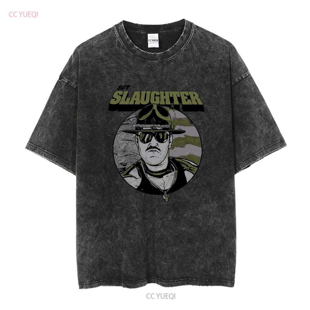 Sgt Slaughter Declare T Shirt S 5XL Vintage Washed Breathable Comfortable Versatile Soft Fashion Slightly Graphic Casual