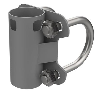 Aerial Mast Pipe Bracket Stainless Steel 30mm To 50mm Adjustable U Shape  Mounting Bracket Po