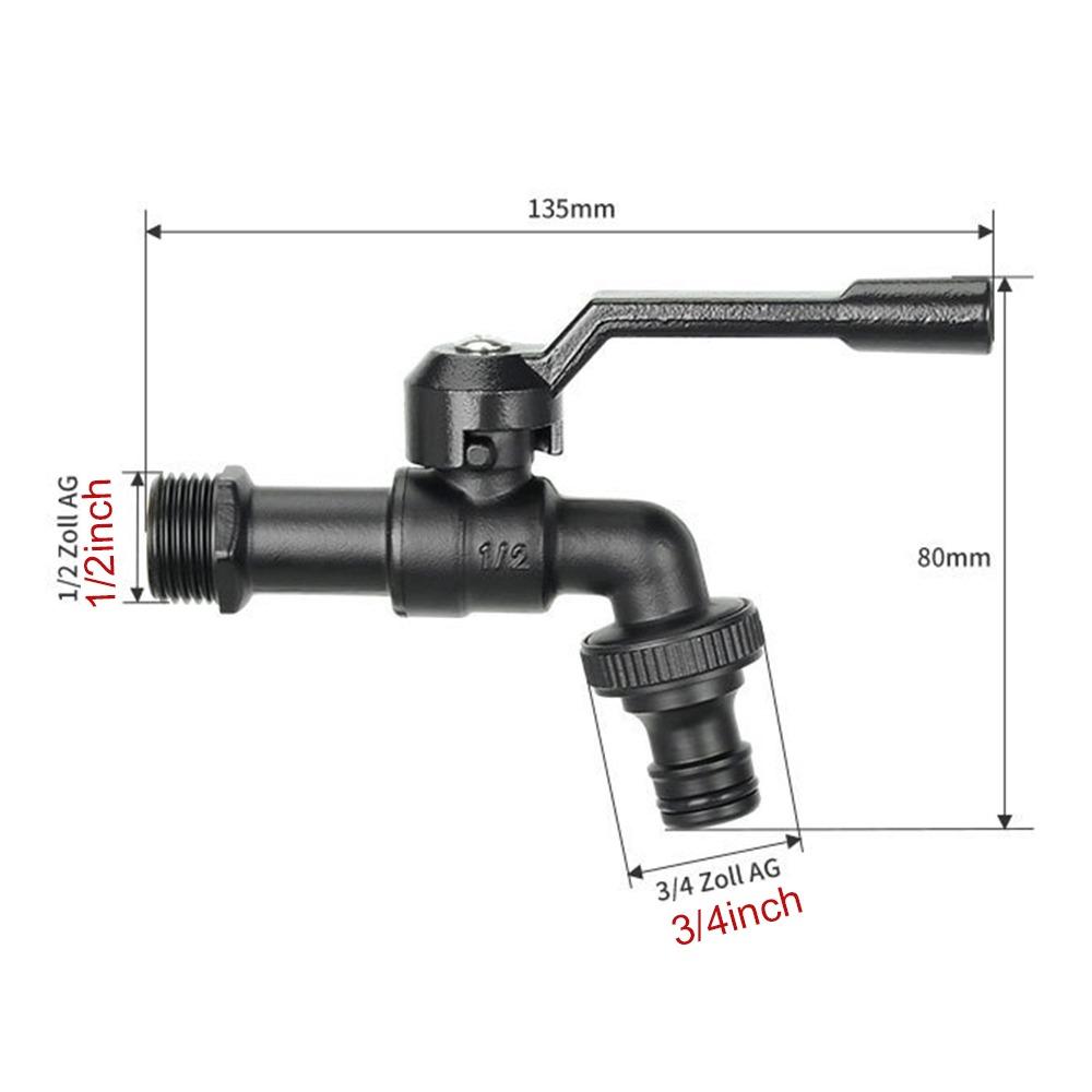 All Copper Tap Water Faucet One Into One Out 4/6/8 Points Valve Switch Thread Garden Irrigation Tank Tap Connector