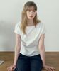 MIND BRIDGE WOMEN [W] Cap Sleeve Shirred Short Sleeve T-Blouse - 4 Colors