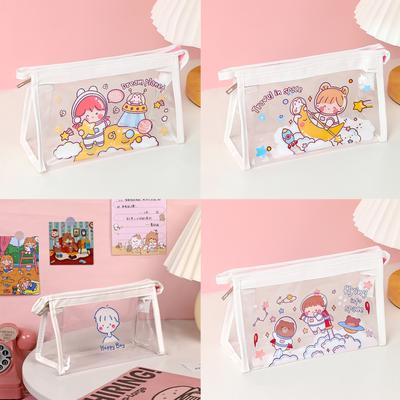 Cute Clear Cosmetic Bag Smoother  Large Capacity Multifunctional Portable Travel Storage Bag F
