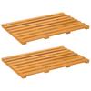 Universal Bath Mat In Brown 56 X 37 X 2.5 Cm Wood