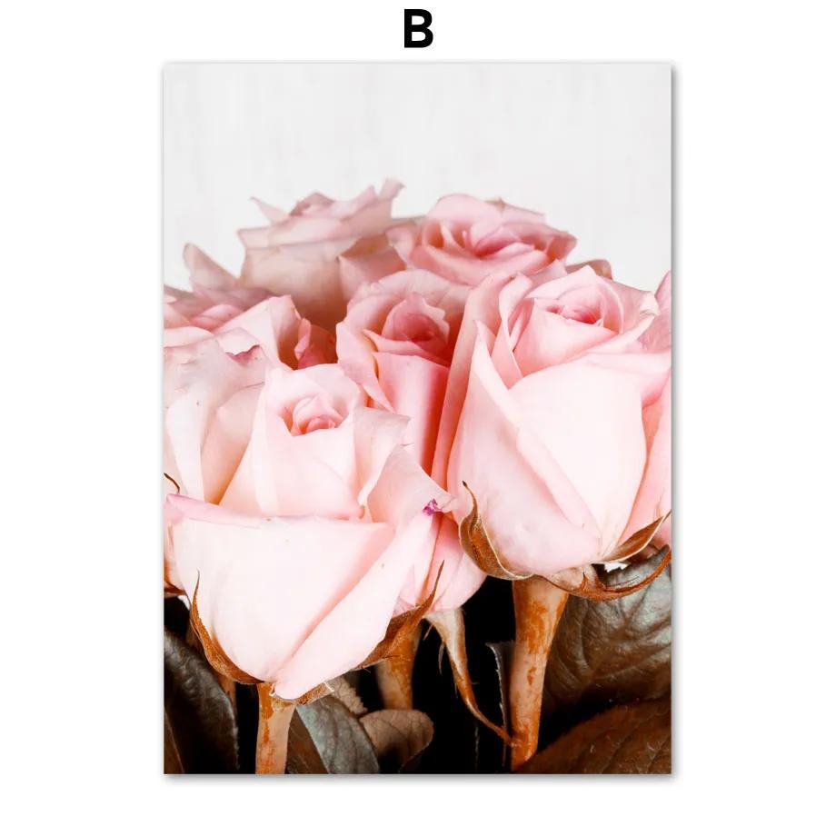 

Розовый Перо Пион Цветок Фламинго Хлопок Плакаты И Принты Холст Картина Скандинавские Настенные Картины Для Гостиной Домашний Декор 8X12inch 20x30cm