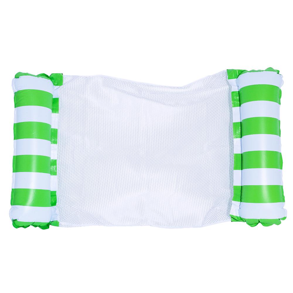 Inflatable Hammock Floating Chair with Backrest - Foldable Summer Pool Party Lounger.