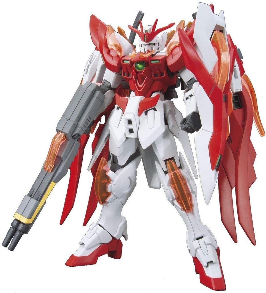 BANDAI SPIRITS HGBF Gundam Build Fighters Try Wing Gundam Zero Honoo Scale Plastic Model 1/144 Pre-Colored