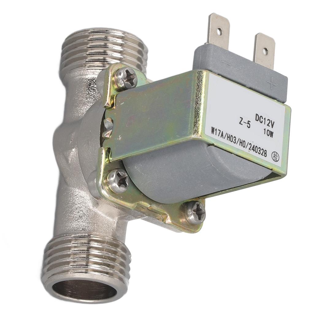 Electrovalvă Electrică DC12V Filet G12 Inch, Supapă de Drenaj Apă de Înaltă Temperatură pentru Dozator