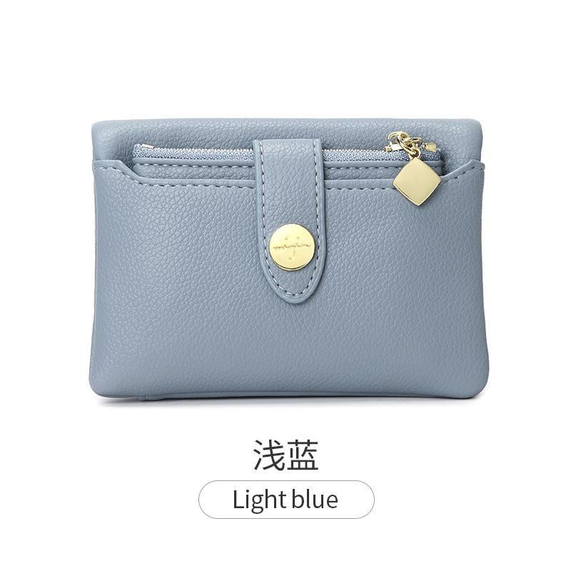 

Кошелек женский новый с узором личи однотонный маленький картхолдер тонкий скидка 20% короткий кошелек простой универсальный кошелек для мелочи