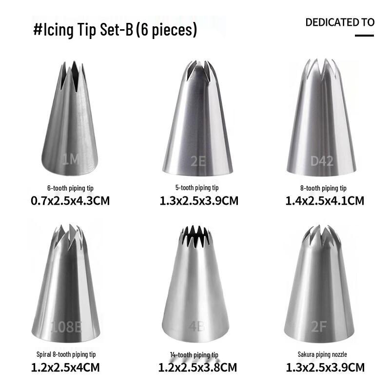 Star Piping Nozzle Baking Tool Set