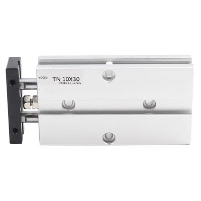 TN10X30 Doppelstangen-Doppelwirkzylinder Aluminiumlegierung Pneumatikzylinder