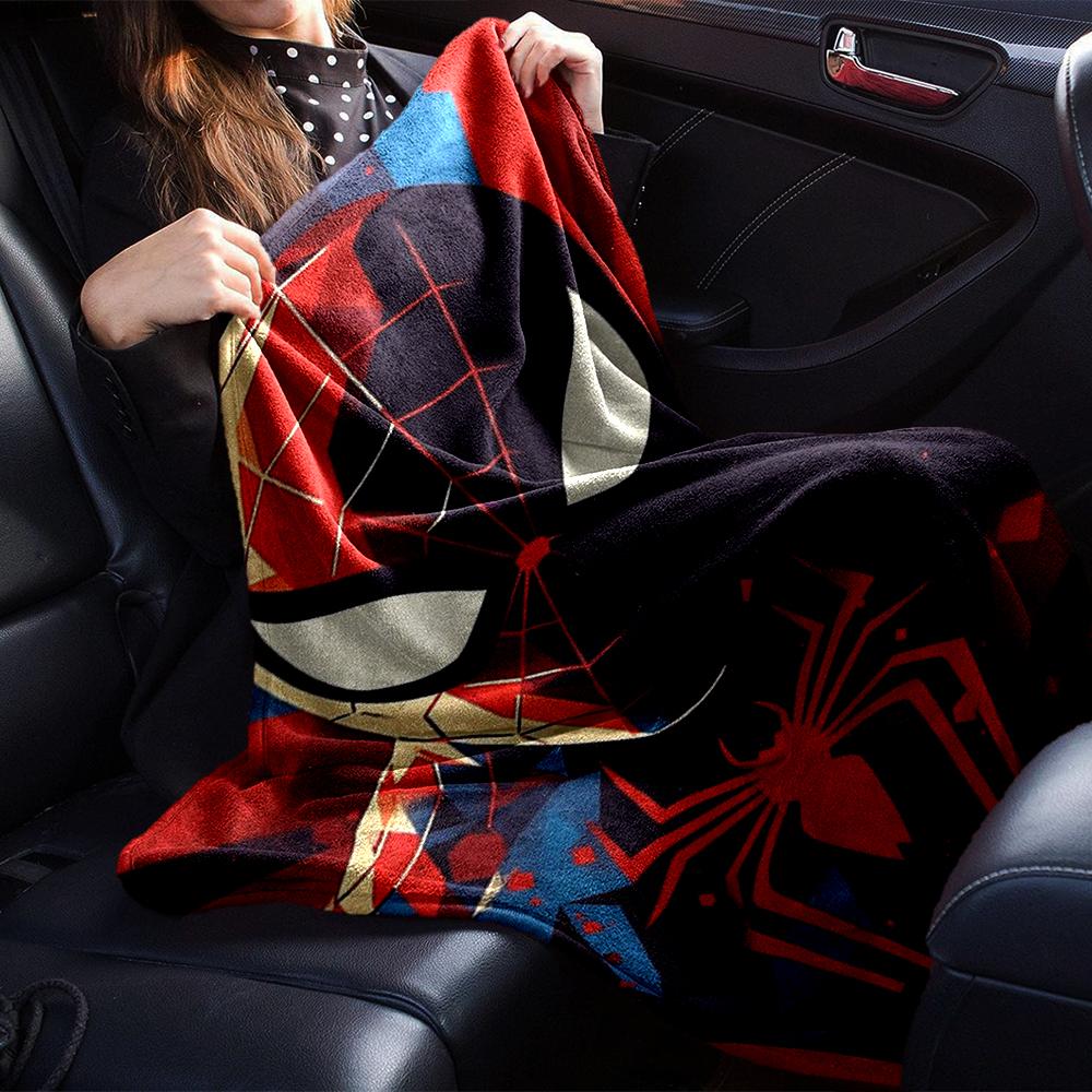 Spiderman Spiderverse Blanket Soft Throw Blanket For Home Bedroom Bed Sofa Travel Office Solid Christmas Blanket