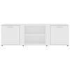 TV Cabinet in White 120 x 34 x 37 cm Engineered Wood