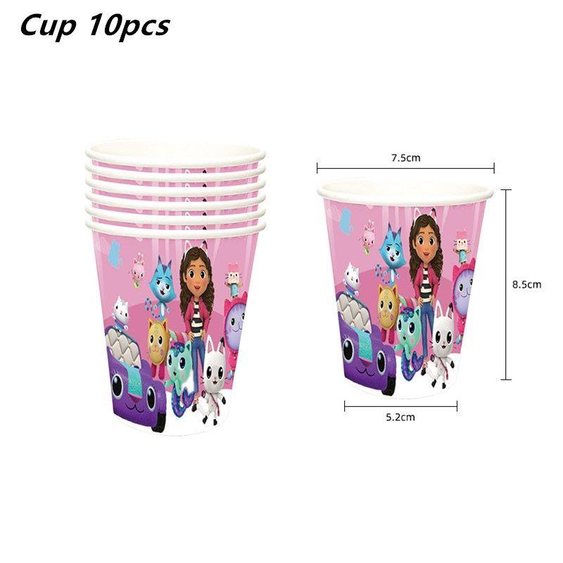 Gabbys Party Dollhouse Supply Plate Tissue Banner Tablecloth Balloon Decoration