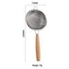 Ruhan Stainless Steel Strainer Spoon with Beech Handle, Medium, 3-Pack